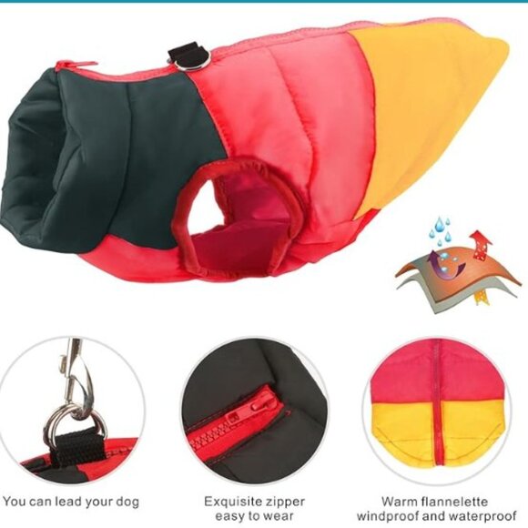 Set of 3pcs Dog Jackets & Christmas Sweater - All M size - Picture 10 of 10